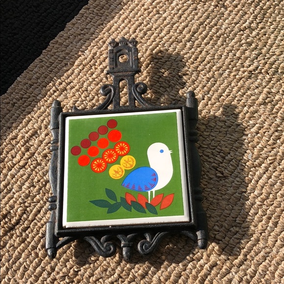 Norleans Other - Decorative vintage MCM Norleans 1970’s Wall Tile with Bird Design